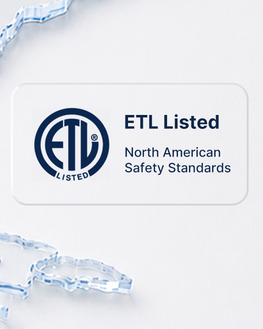 ETL Listed for Safety