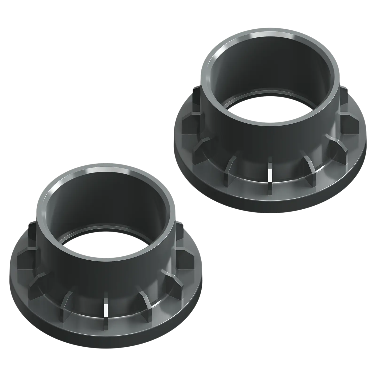 TROXLLY Genuine PVC Union Adapters with O-Rings (Set of 2) | 1.5" or 2.0"